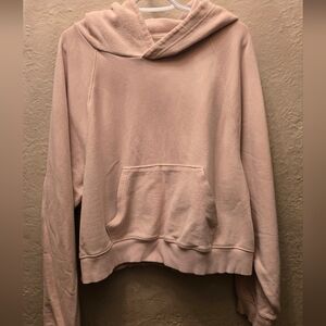 Aerie Oversized Cotton Hoodie – Soft Blush Pink – XL